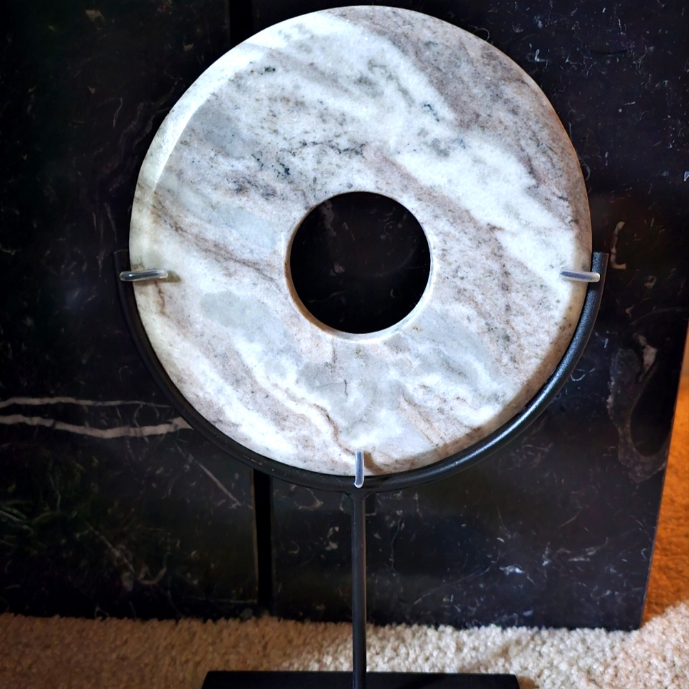 Marble Disk Sculpture
